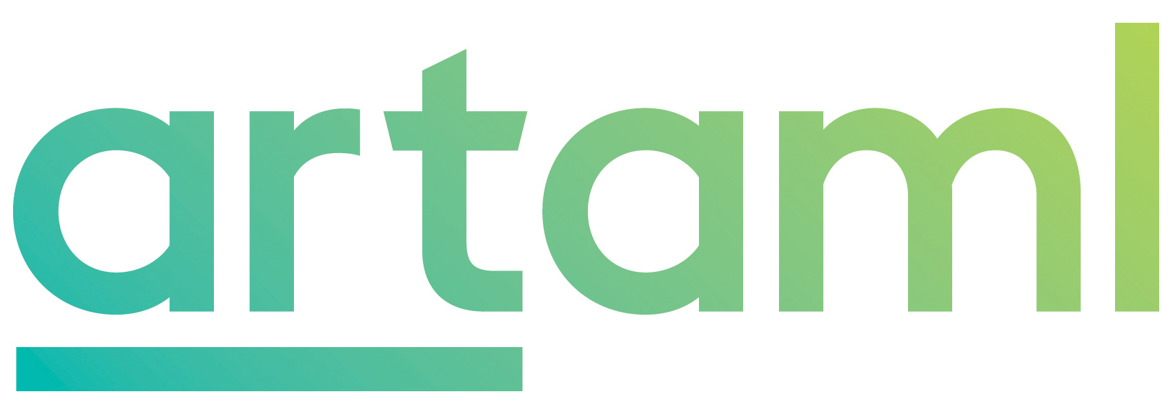 the word artaml in green with an underline and white background